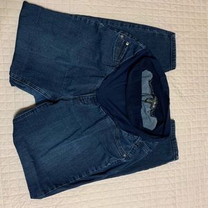 Plus size full panel maternity jeans